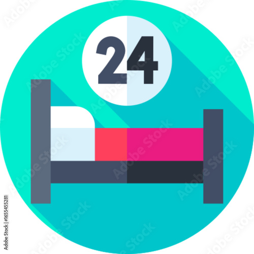 24 Hours Number Badge