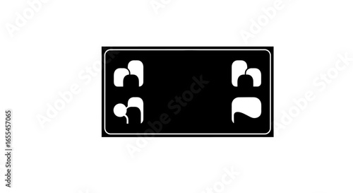 abstract seating chart versatile black and white icon for conference room auditorium or theater layout planning