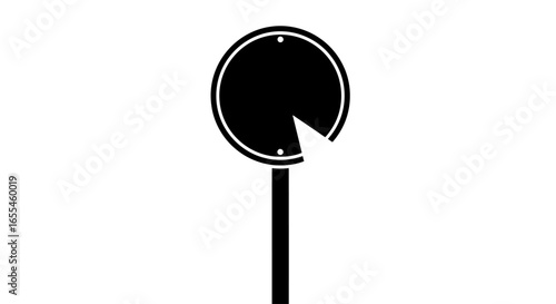 incomplete circular sign a symbol of potential change and the unfinished journey perfect for presentations on progress goals and innovation