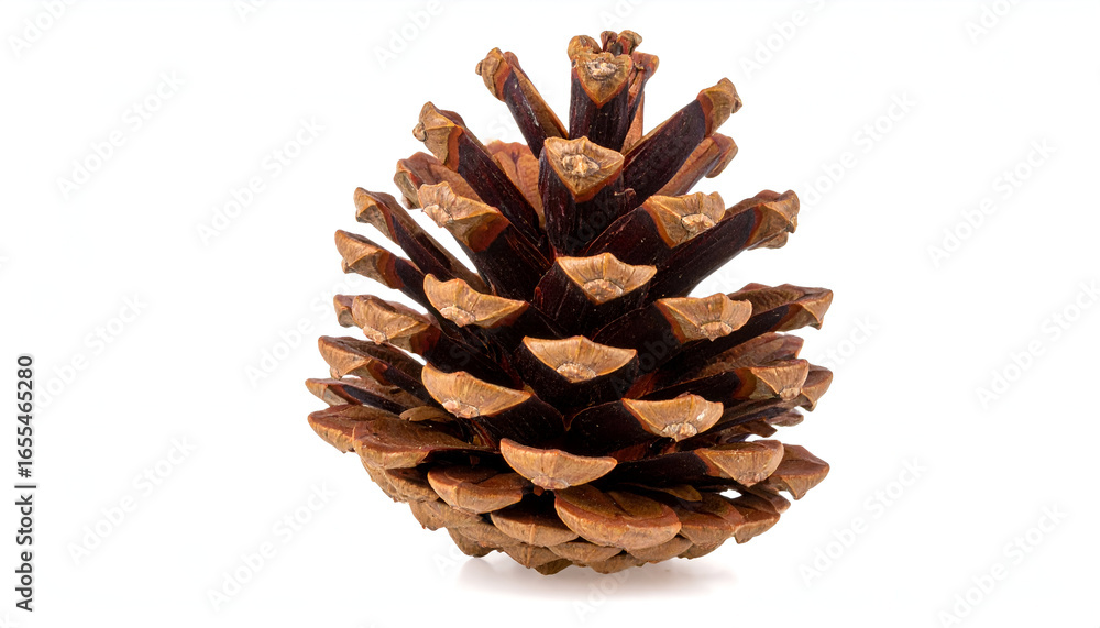 Natural brown pinecone with detailed layered structure Natural brown pinecone with detailed layered structure