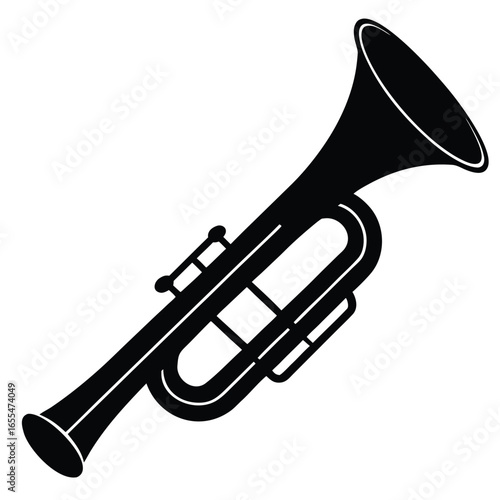 Black trumpet musical instrument brass wind instrument