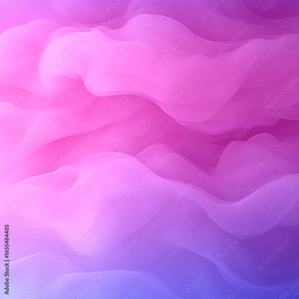 Fototapeta premium Abstract wavy shapes of soft pink and purple hues.