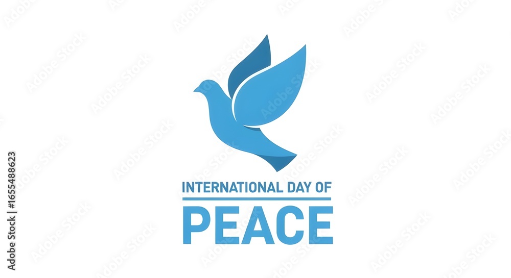Fototapeta premium Celebrate International Day of Peace with dove symbol