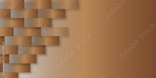 Abstract geometric technology background gradient  color box line banner digital triangular element paper surface .	