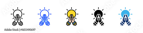Namaste Icon Collection With Multiple Styles