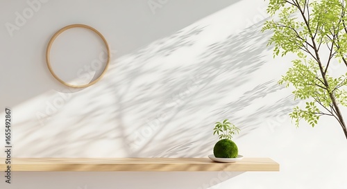 Minimalist Interior with Nature