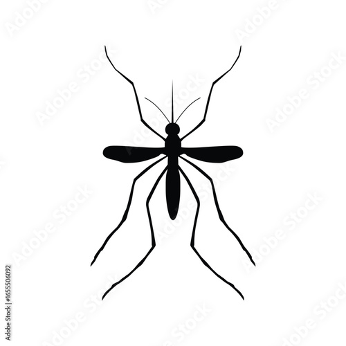 Mosquito icon silhouette. Easy editable vector design
