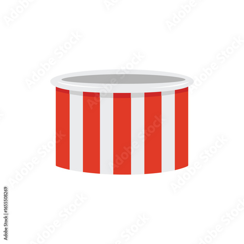 Chicken wings bucket. Potato wedges bucket. Popcorn cardboard. Food packaging.