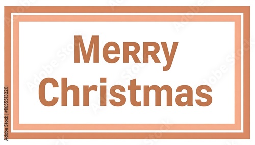 Wallpaper Mural A simple Christmas greeting with a double-bordered frame Torontodigital.ca