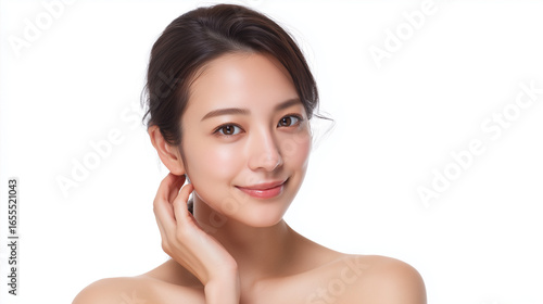 日本人女性の美容イメージ。Beauty image of Japanese women.