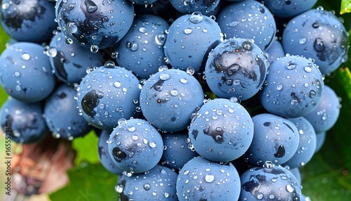Close-up of wet grapes