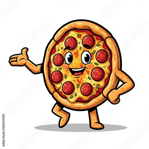 cartoon pizza
