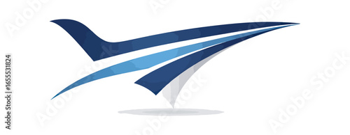 Abstract airplane graphic design