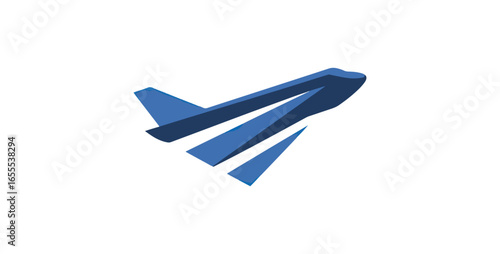 Airplane graphic design illustration