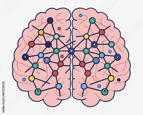 Neurons firing in a cuttlefish’s brain, visualized as glowing neural networks