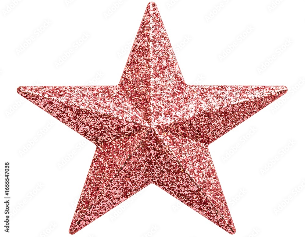 Obraz premium Pink glitter star ornament