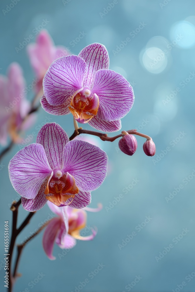 Naklejka premium Purple Orchid Flowers