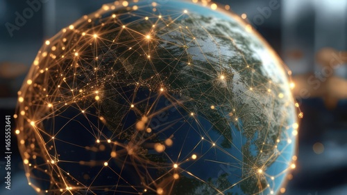 Fototapeta Global Network