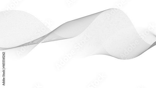 Abstract wave element for design digital frequency track equalizer. Gray waves vector illustration. Design elements. 
