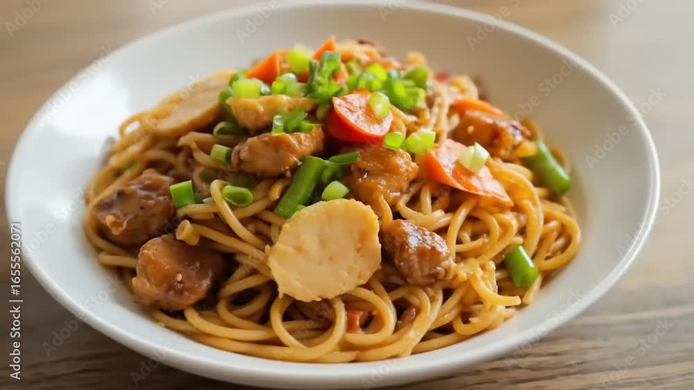 spaghetti with chicken and vegetables spaghetti with chicken and vegetables