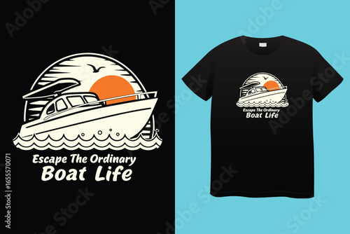 tee print design for kids fashion with cute mariner objects drawing as vector