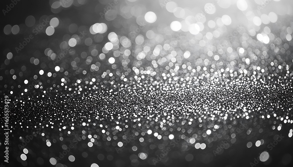Sparkling silver bokeh background abstract black Sparkling silver bokeh background abstract black