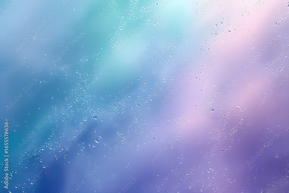 Obraz premium Abstract Pastel Gradient Background with Water Droplets
