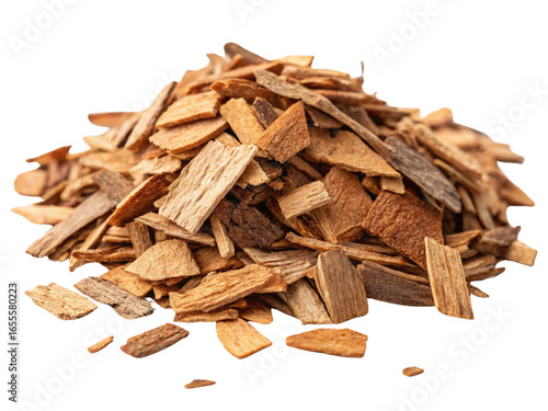 Wallpaper Mural Lots of wood scraps isolated on a white background. Torontodigital.ca