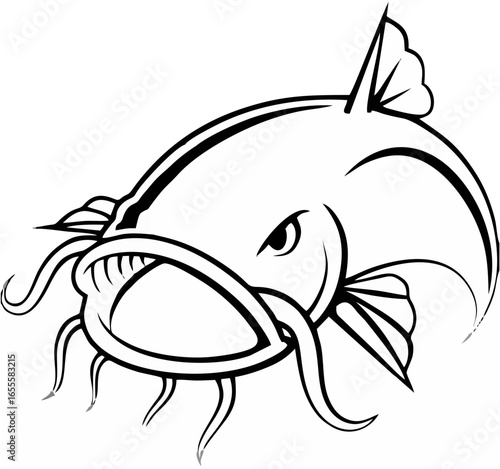 Detailed Catfish Illustration...