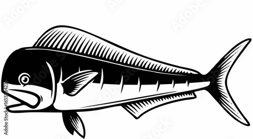 mahi mahi fish. Design elemen...