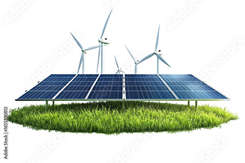 Renewable energy with wind and solar power
