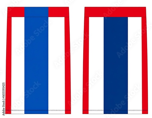 Free Download Two athletic shorts, contrasting color panels - GFXLoad
