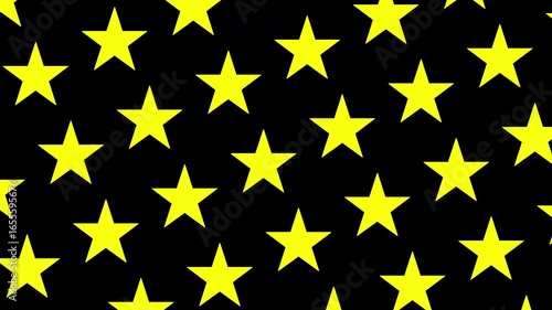 Multiple bouncing star video, alpha channel

