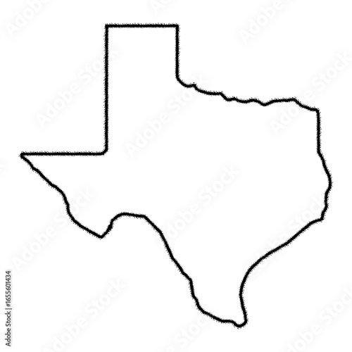 state of texas pencil outline with small chevrons fill
