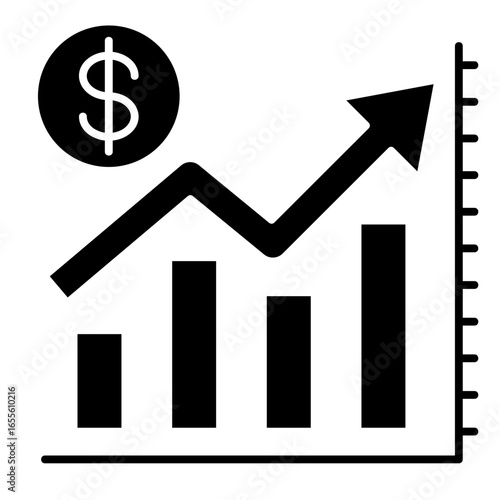 Rapid Revenue  Icon Element For Design