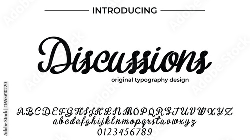 Discussions - Elegant Script Font for Smooth Handwritten Design and Creative Typography