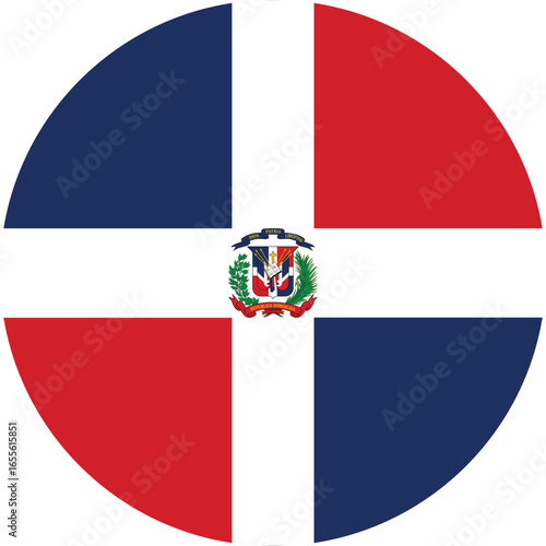 flag of Dominican country vector design and digital illustration 