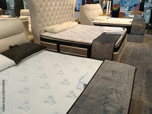 Interior of a modern furniture store. Furniture for living room. photo taken in malaysia