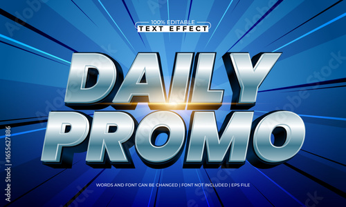 daily promo editable text effect with a promo and offer text style