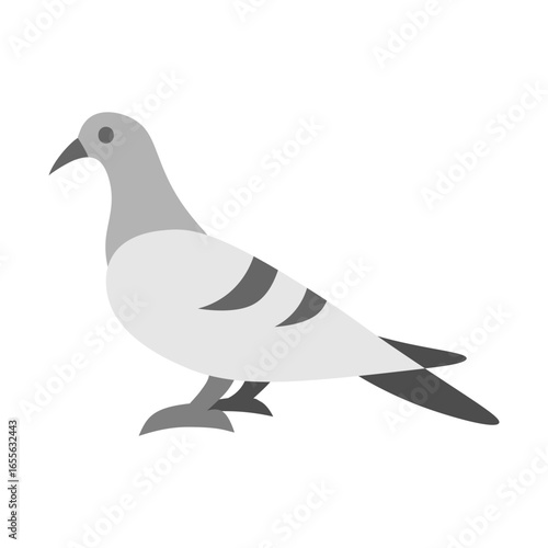 Pigeon Vector Flat Icon Design