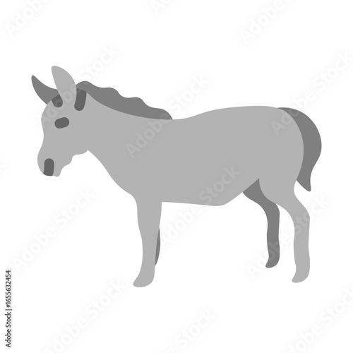Donkey Vector Flat Icon Design