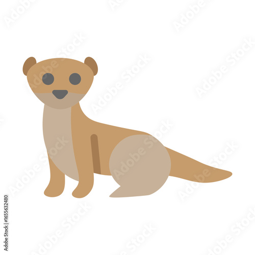 Mink Vector Flat Icon Design