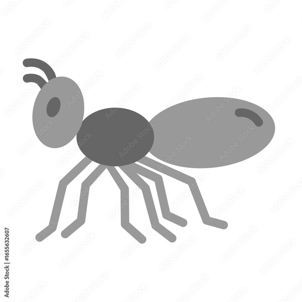 Fototapeta premium Ant Vector Flat Icon Design