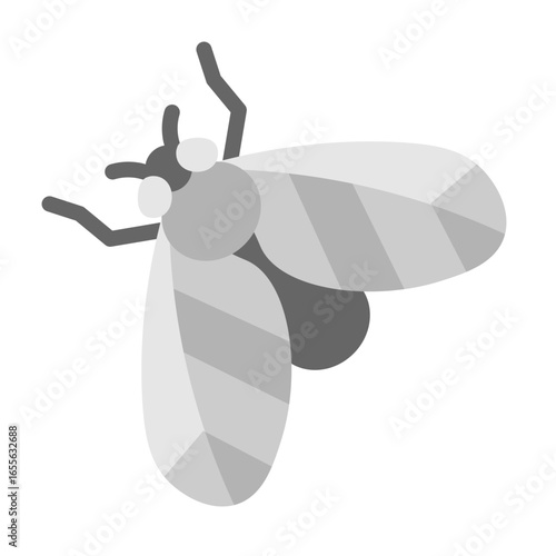 Fly Vector Flat Icon Design