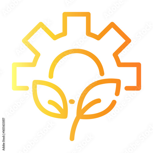 bioengineering Line Gradient Icon