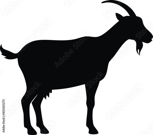 Goat silhouette illustrtion