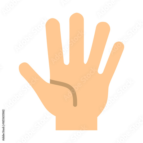 Hand Vector Flat Icon Design