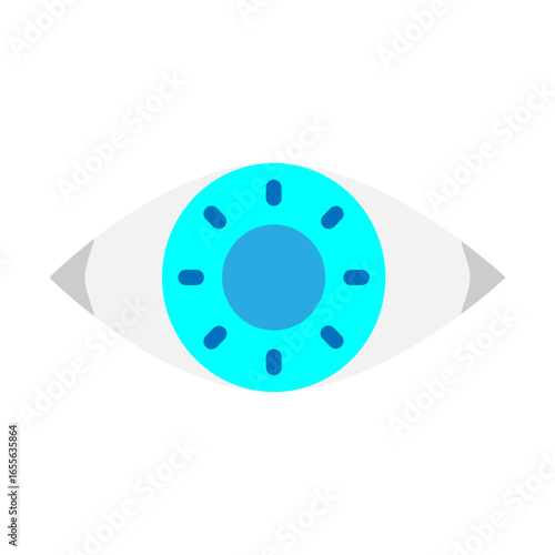 Eye Vector Flat Icon Design