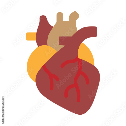 Heart Vector Flat Icon Design
