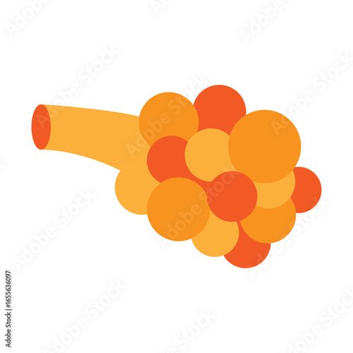 Sebaceous Glands Vector Flat Icon Design